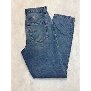 BDG Urban Outfitters Mom High Rise Jeans Blue Wash Distressed Size 27